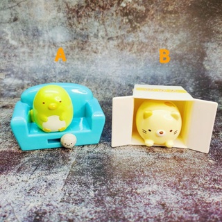 日本 日版 絕版 限定 角落生物 麥當勞 貓 箱子 沙發 恐龍 公仔 玩具