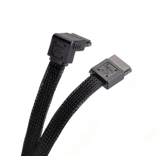 銀欣 SST-CP08B 黑色 SATA3.0 支援6Gb/s 90°-180°硬碟傳輸線 廠商直送