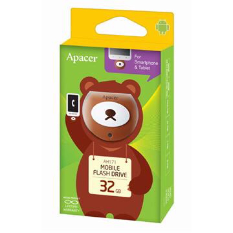 Apacer ah171 蜂蜜熊隨身碟 32G