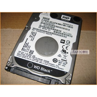 JULE 3C會社-威騰WD 黑標 WD5000LPLX 500GB 500G 7mm/良品/SATA3/2.5 硬碟