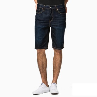 Levis 男款 541 膝上牛仔短褲 深藍刷色 寬鬆舒適版型 23778-0006