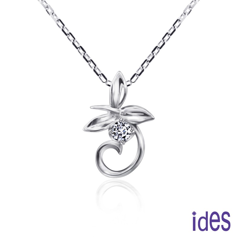 ides愛蒂思鑽石 品牌設計款10分E/VVS1八心八箭完美車工鑽石項鍊/三葉草