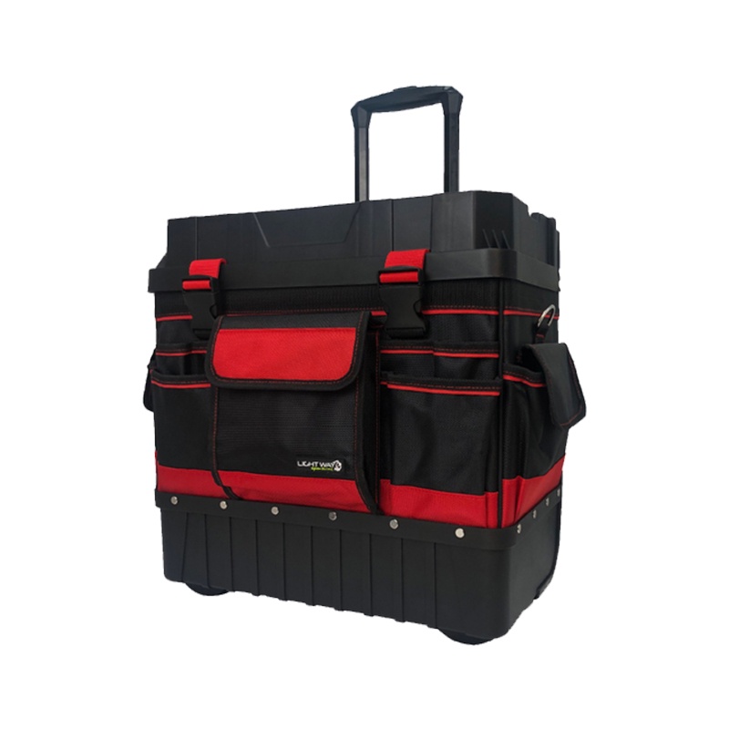 Lightway 防水防塵拉桿工具車工具箱工具袋行李箱27個口袋零組件可維修牛津布可當樓梯踩螢宇五金 蝦皮購物