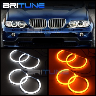 LED光圈 適用寶馬BMW E53 X5 棉光 白光LED 寶馬光圈 LED日行燈天使眼 方向燈 魚眼大燈汽車大燈改裝