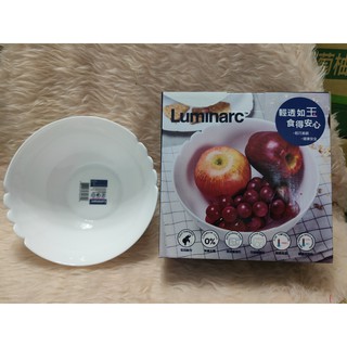 (臺北雜貨部)法國進口 弓箭牌 樂美雅Luminarc 7吋湯碗 純白 大碗公 強化玻璃