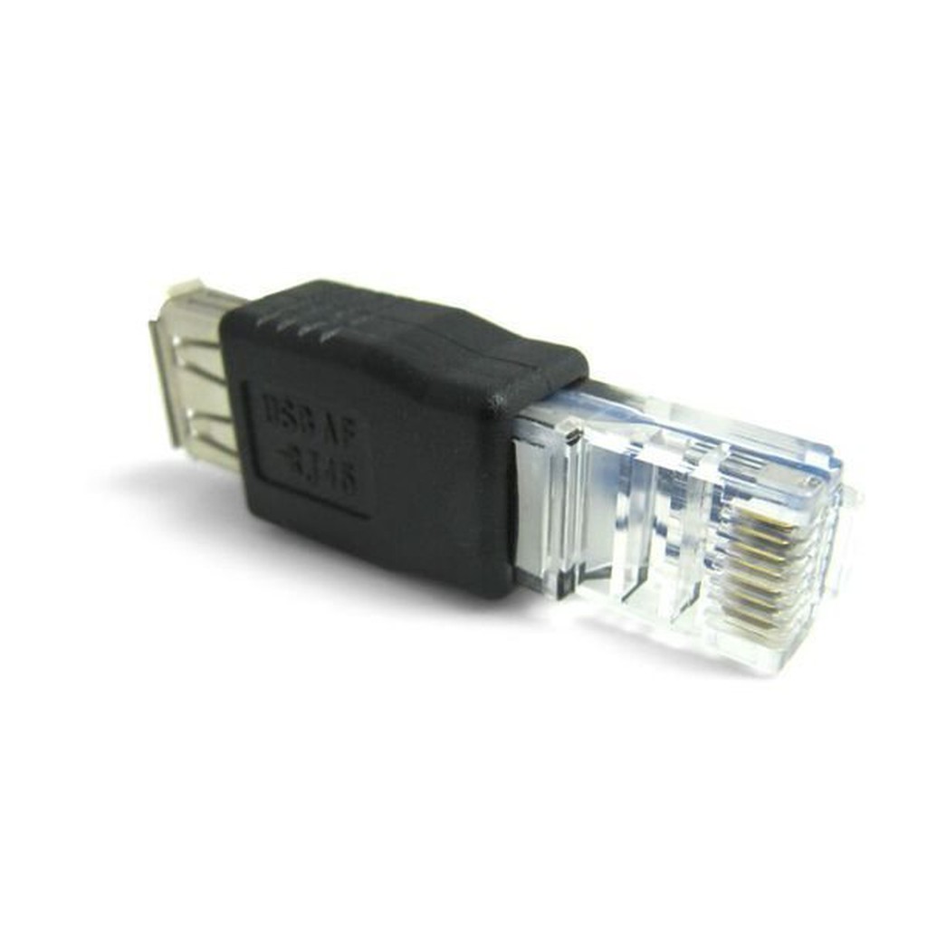 USB(母)轉RJ45(公) ADSL 監視器 轉換頭/轉接頭/轉接器