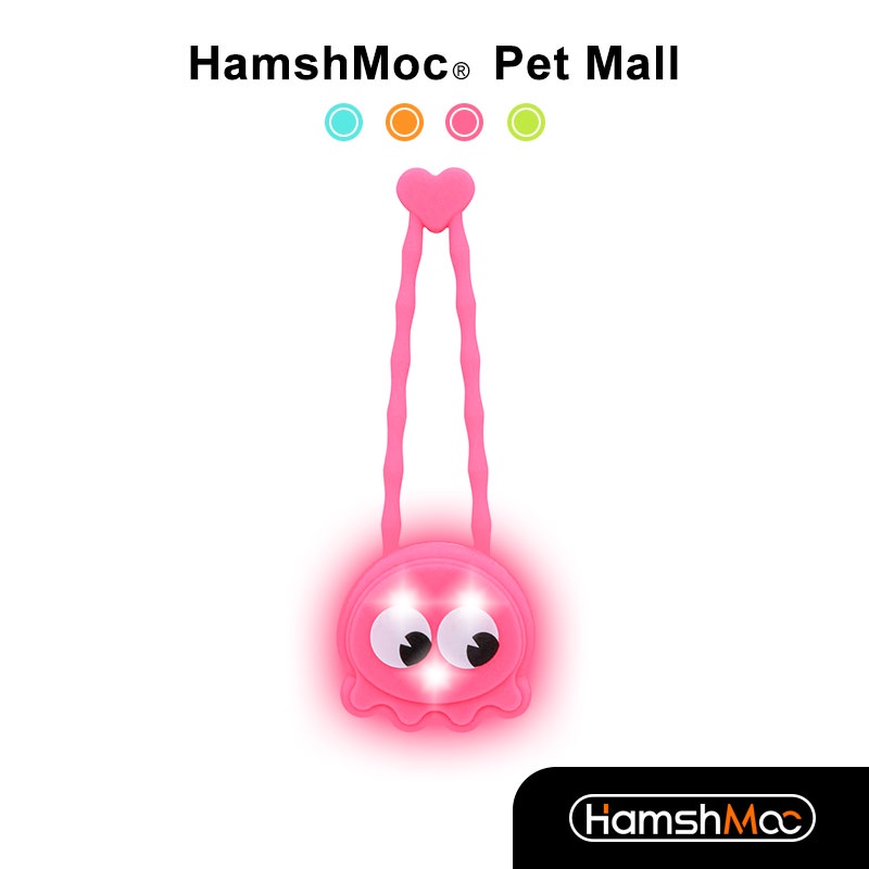 HamshMoc 寵物LED發光吊墜狗牌吊飾 寵物燈 可搭配項圈胸背牽繩 防走失夜間遛狗神器 貓狗通用【現貨速發】