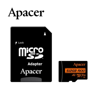 《SUNLINK》Apacer宇瞻 512GB microSDXC UHS-I U3 A2 V30 記憶卡