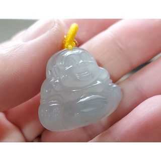 緬甸天然糯冰翡翠彌勒佛公墜！