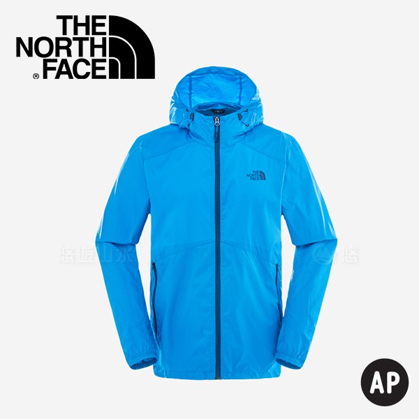 The North Face Flyweight Hoodie男款 風衣外套〈藍〉/風衣外套/外套/2SLP/悠遊山水