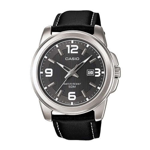 【CASIO】卡西歐 專業時尚紳士真皮腕錶 MTP-1314L-8A 台灣卡西歐保固一年