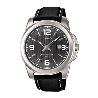 【CASIO】卡西歐 專業時尚紳士真皮腕錶 MTP-1314L-8A 臺灣卡西歐保固一年