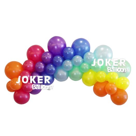 【Joker Balloon】diy繽紛大彩虹 氣球雲 氣球專利環 生日布置 開幕氣球 畢業布置 注水底座【歡樂揪客】