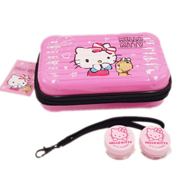 Hello Kitty  凱蒂貓  KT-1569  旅行箱化妝包組-粉  4712977465695