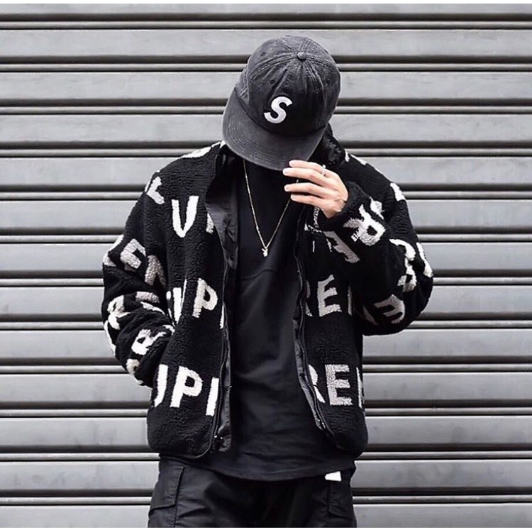 Supreme Reversible Logo Fleece Jacket