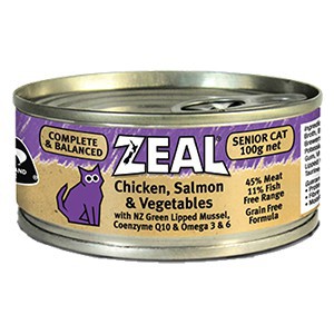 即期品【寵麻吉】ZEAL無穀主食貓罐 老貓呵護配方 100g 主食貓罐