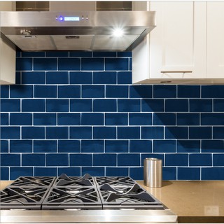 3D 立體壁貼【台灣24H出貨+發票】壁貼 防水壁貼 寶石藍磚 牆壁貼 廚房壁貼 瓷磚貼 廚房浴室牆壁
