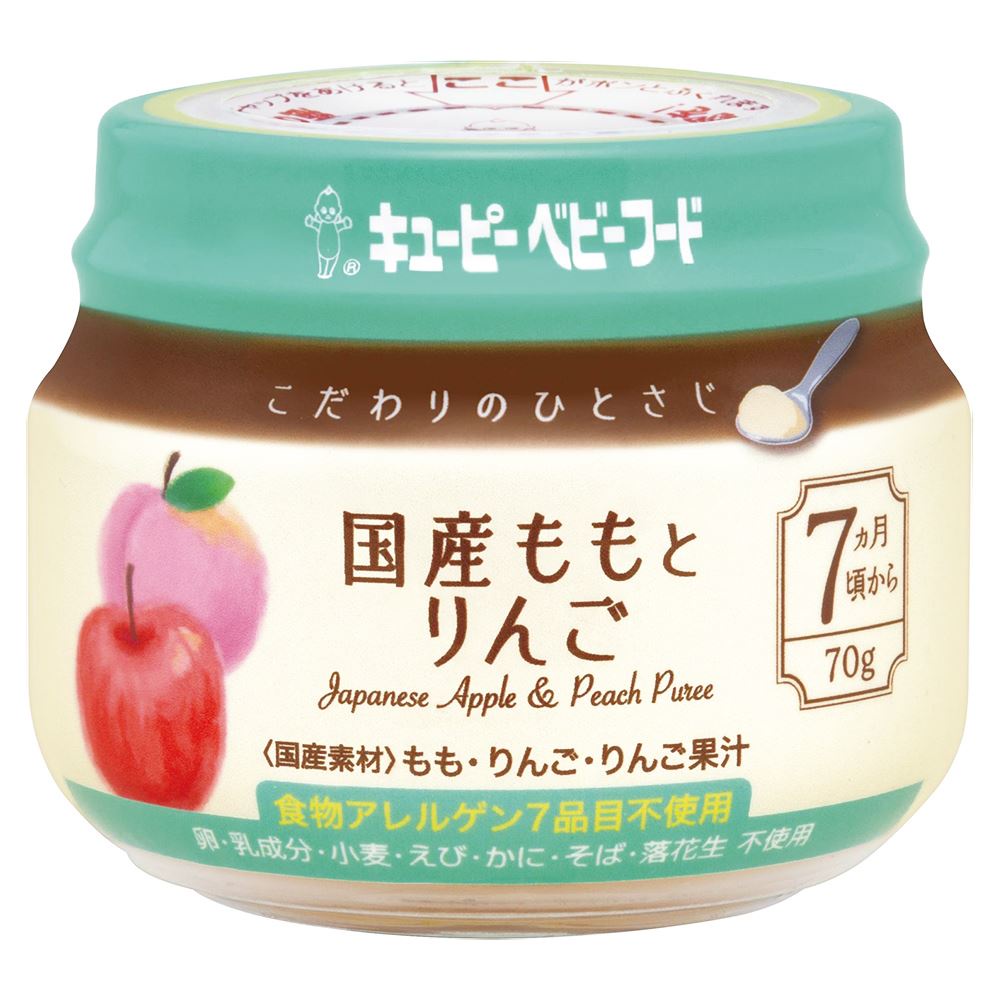 瘋狂寶寶**日本Kewpie KA-3極上嚴選日本蘋果蜜桃泥70g(7M+)(45212833)