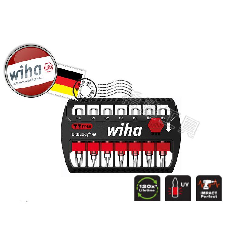 *希達工具* 德國 Wiha 7件戰神綜合扭力起子套組 7件 戰神 起子頭套組 42117 SB7948TY-904
