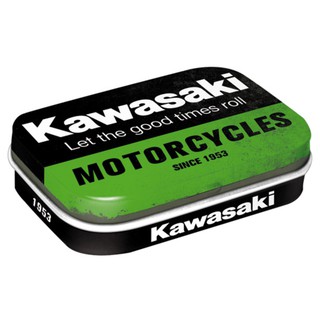 【德國Louis】Kawasaki 復古風格小型收納盒 川崎商標裝飾金屬盒摩托車迷你儲物盒馬口鐵盒 編號10014968