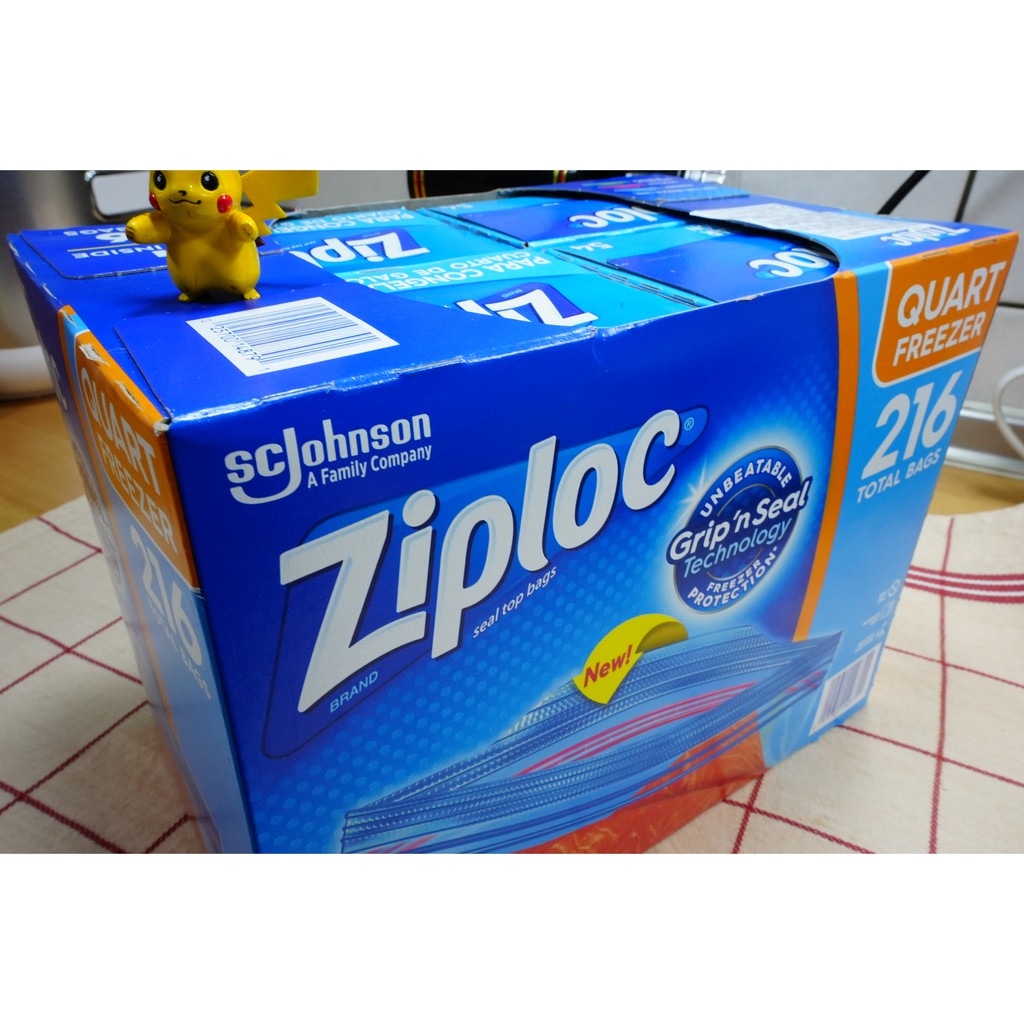 【亞菈小舖】密保諾 Ziploc 密封 雙層夾鏈 冷凍保鮮袋 小 54入 生鮮食品 好市多 COSTCO【速】