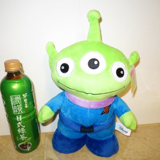 中型10吋正版迪士尼三眼怪站姿絨毛娃娃~玩具總動員~外星人~三眼怪站姿玩偶---約33公分