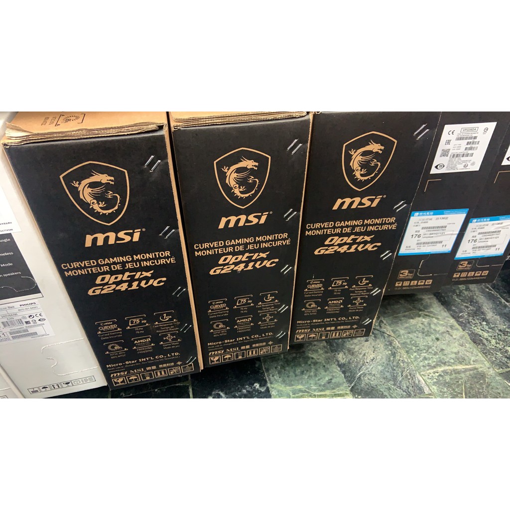高雄程傑電腦 Msi Optix G241vc 1ms Mprt 75hz 3年保固va面版現貨 實體店家 蝦皮購物