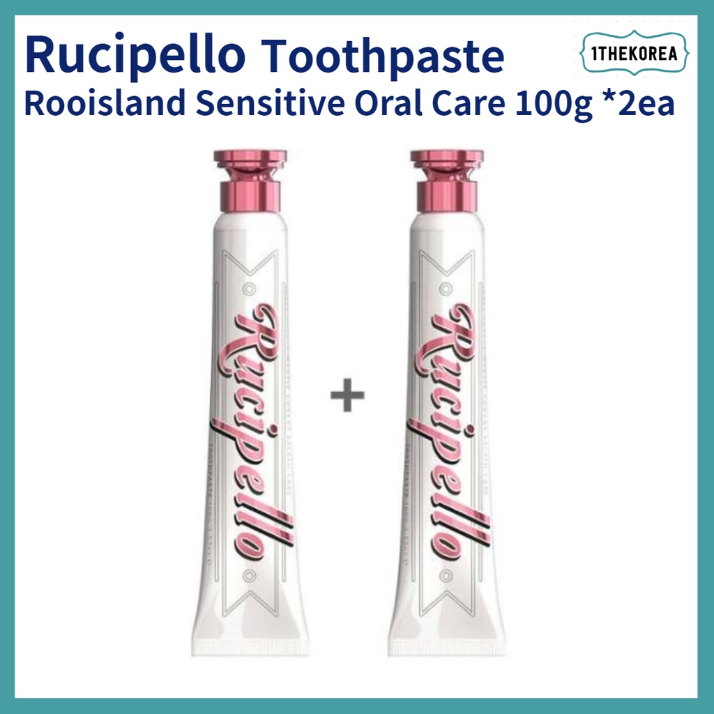 Rucipello Rooisland 牙膏 100g x 2ea | Rooibos 薄荷味 | 敏感的牙齦護理