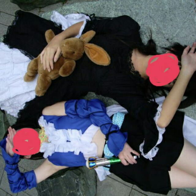 (降！)太空戰士 Yuna Cosplay服全套(送自製配件)