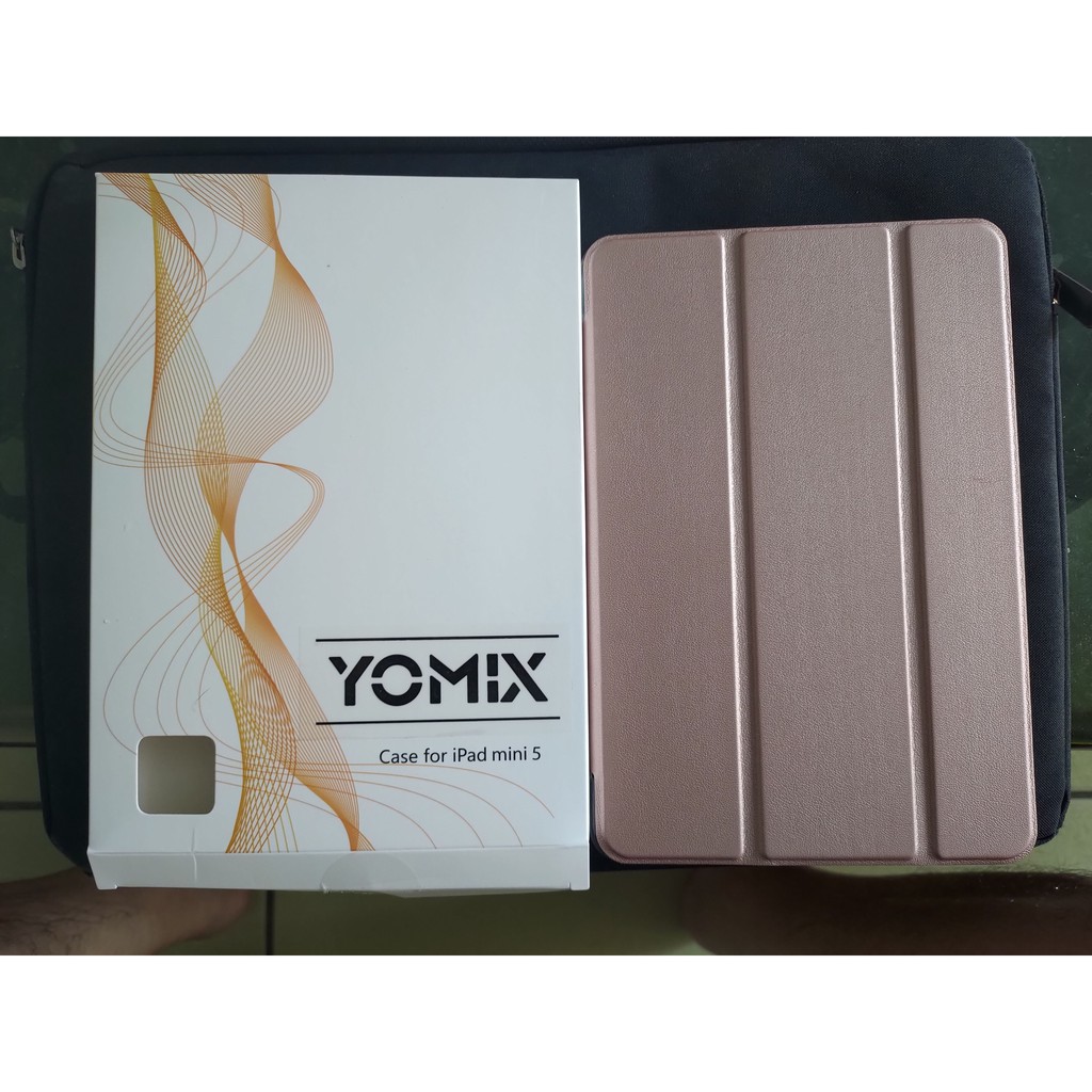 YOMIX 優迷 Apple iPad mini 5  玫瑰金 防摔霧面透殼三折支架保護套