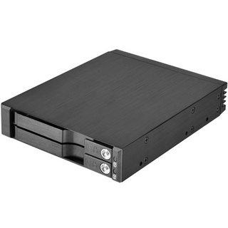 米特3C數位–SilverStone銀欣 FS202 3.5"轉2.5"x2 無托盤內接硬碟抽取盒/SST-FS202B