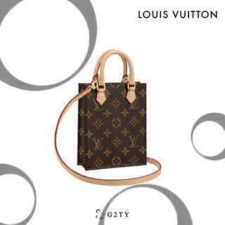 [G2TY] Louis Vuitton Petit Sac Plat Tote 琴譜包 側背 肩背 托特包