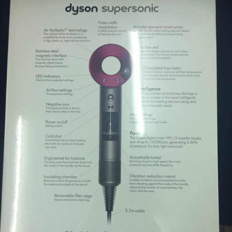Dyson supersonic 吹風機 宋慧喬代言 桃紅📌