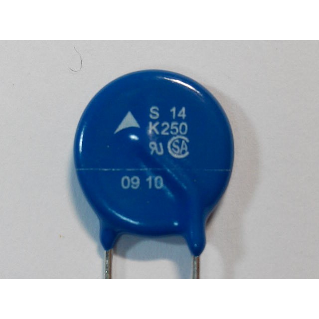 (5個) 突波吸收器 S14K250 AC250V DC320V 壓敏電阻