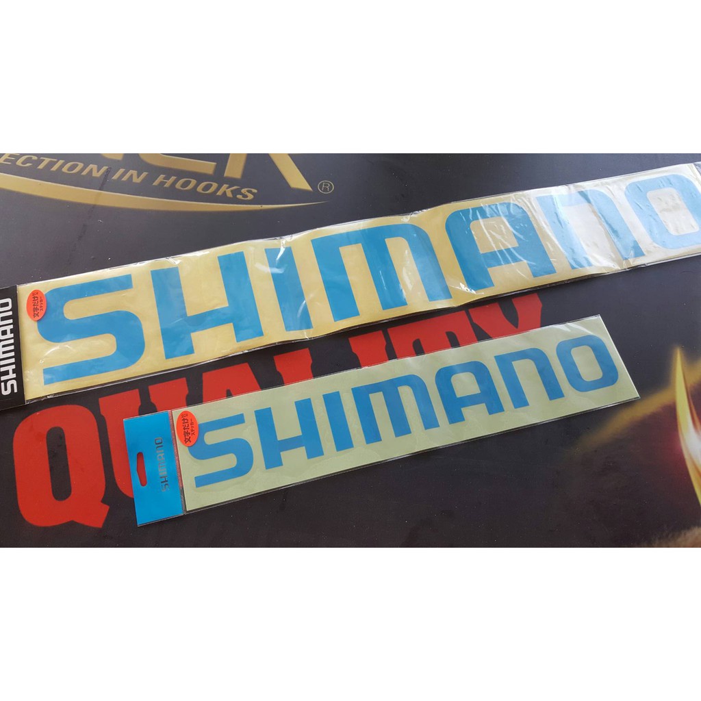 SHIMANO LOGO 藍色貼紙  ST-011C / ST-015B 大貼紙  可貼車子貼船貼冰箱~