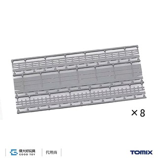 TOMIX 3083 軌道配件 寬路基軌道側壁 C354内･C317外 (欄杆、側壁、圍欄：3種×8入)