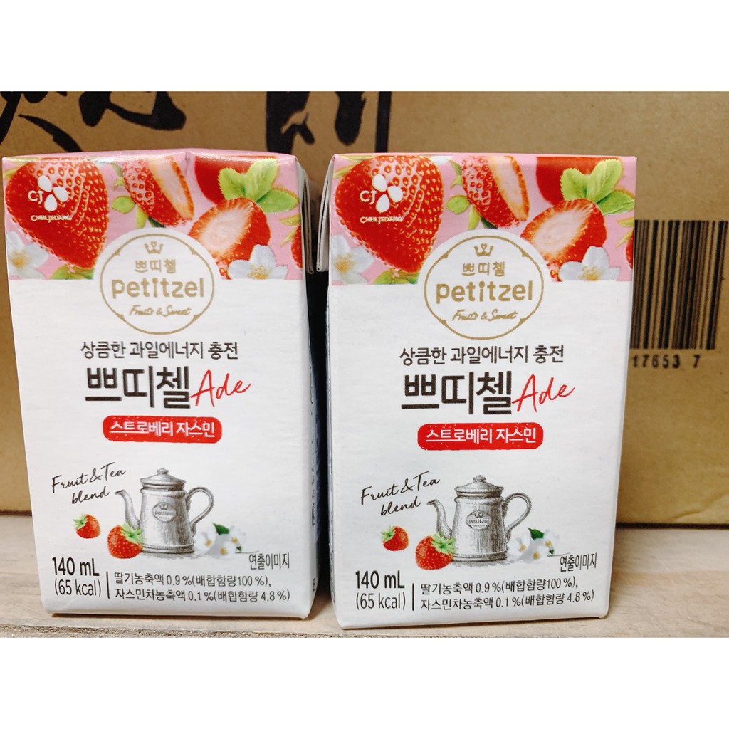 【好食光】韓國 CJ petitzel草莓茉莉花果醋140ml
