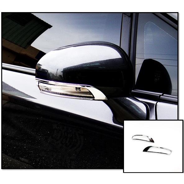 圓夢工廠 Toyota Prius 3代 3.5代 2009~2015 改裝 鍍鉻銀 後視鏡燈框 後照鏡蓋框 照後鏡飾框