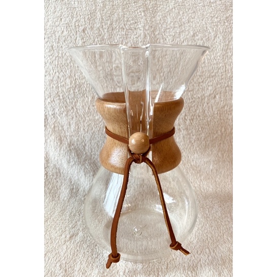 美國 CHEMEX 六人份 Classic Series 木柄咖啡壺 送原廠咖啡濾壺玻璃蓋