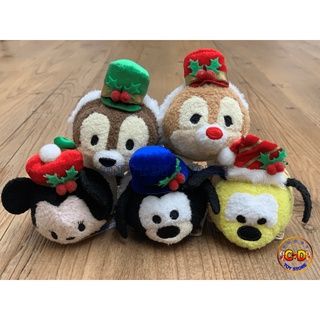 現貨 全新正版 日本迪士尼 2019聖誕節系列 米妮 奇奇蒂蒂 高飛 布魯託 TSUM TSUM 娃娃 擺飾 螢幕擦