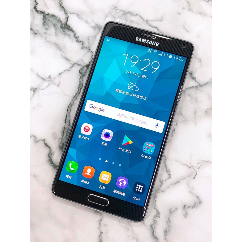 Samsung Galaxy Note 4 黑色 32G 外觀9.8成新 功能正常 電池已換新