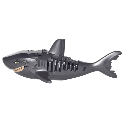 【台中翔智積木】LEGO 樂高 神鬼奇航 71042 Pearl Dark Gray Shark  幽靈鯊魚