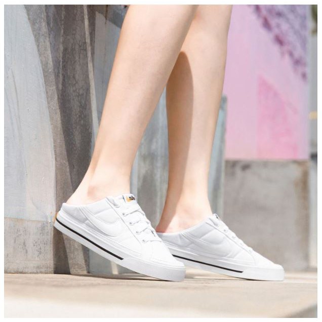 【時代體育】 NIKE 耐吉 COURT LEGACY MULE 女款帆布 休閒鞋 DB3970-100#US6