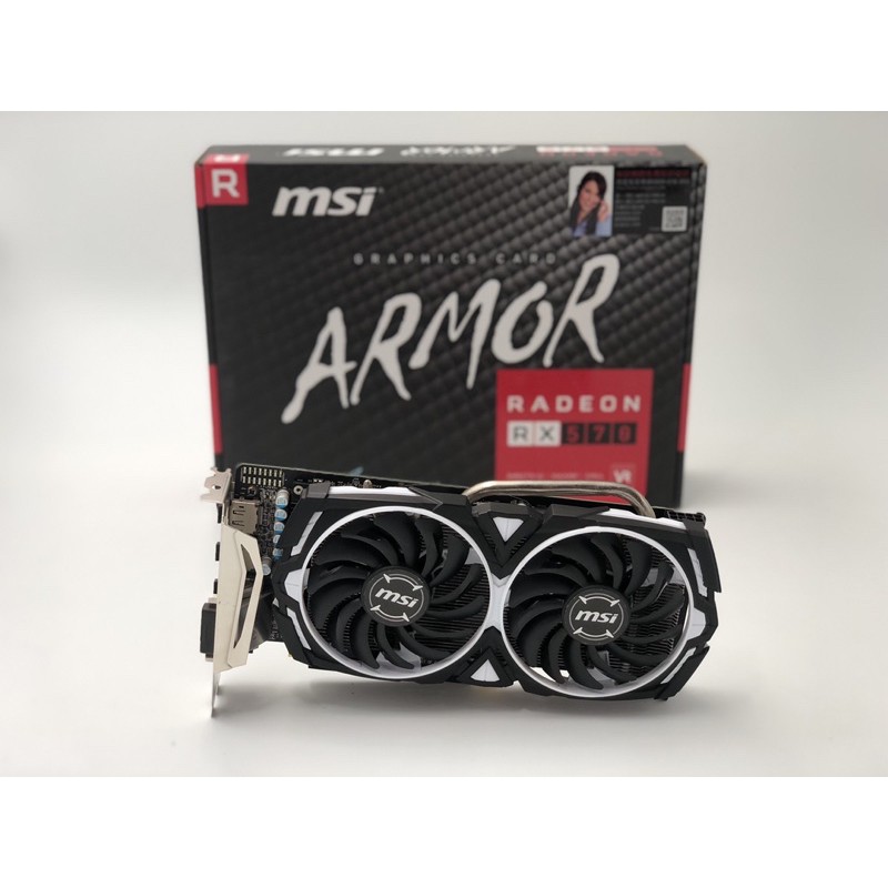 有盒！有保！msi RX570 armor 4g oc