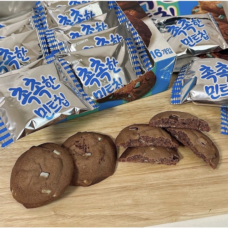 《現貨》韓國代購🇰🇷⭐️3月新品 好麗友ORION 薄荷麻糬巧克力餅 薄荷巧克力餅 薄荷麻糬餅 薄荷巧克力豆 分裝包⭐️