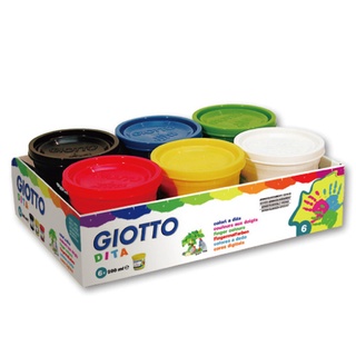 【義大利 Giotto】535000 幼兒安全手指膏 200ml (6色) 繪畫
