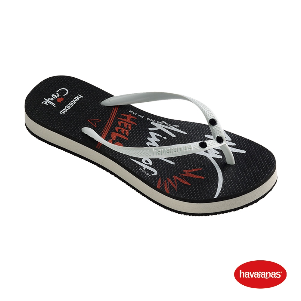 Havaianas 哈瓦仕 拖鞋 迪士尼電影 聯名款 黑 Flatform Cruella 4147001-0090W