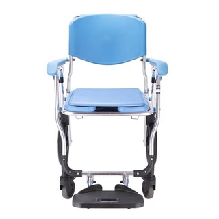 【海夫健康生活館】杏華 扶手 鋁製附輪 洗澡椅 便盆椅(CH-KD669)