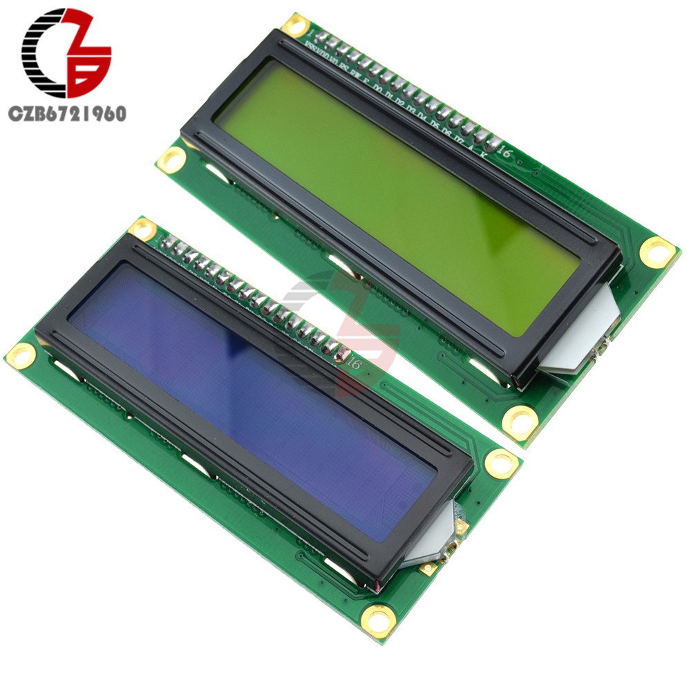 Iic I2C 1602 LCD 顯示模塊 LCD-1602 I2C 藍色黃色顯示 5V 用於 Arduino