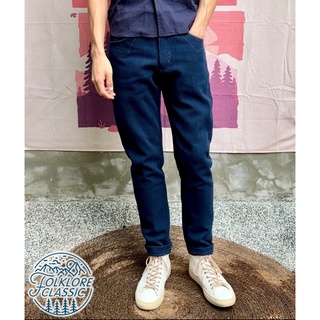 Folklore Classic 復古重磅日產藍染刺子錐型褲 Tapered Sashiko Indigo 劍道服